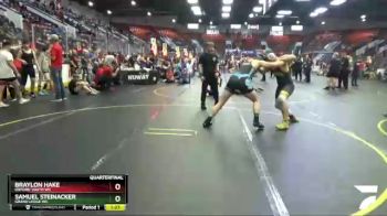 195 lbs Quarterfinal - Samuel Steinacker, Grand Ledge WC vs Braylon Hake, Oxford Youth WC