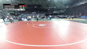 Boys 3A 285 lbs Champ. Round 1 - Narinder Chana, Everett vs Akmal Khalifah, Interlake