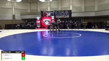 14U Boys - 225 lbs Champ. Round 3 - Treyton Werth, Alpha Elite Wrestling vs Kasjan Wnuk, South Side Wrestling Club