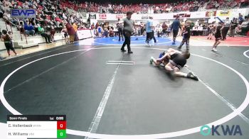 83 lbs Semifinal - Colton Hollenbeck, Wyandotte Youth Wrestling vs Harlow Williams, Vinita Kids Wrestling
