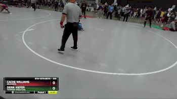 100 lbs Cons. Round 5 - Cache Williams, Oklahoma vs Derik Kiefer, Teknique Wrestling