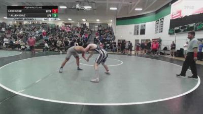 157 lbs Champ. Round 1 - Allen Diaz, GPWA vs Levi Rose, Webb City Youth Wrestling