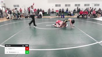 150 lbs Round Of 32 - Landon Cote, Berlin vs Kevin Tenesaca, New London