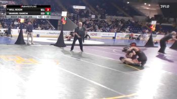 138 lbs Quarterfinal - Will Nixon, Wellesley vs Manuel Garcia, Dedham