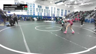 100 lbs Champ. Round 1 - Niva Strasser, Aliso Niguel vs Giselle Mongenel, Covina