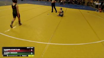 80 lbs Cons. Round 1 - Kaiden Grissom, Roseau vs Kannen Schettler, Adrian