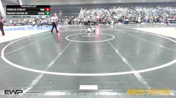37 lbs Round Of 16 - Giselle Cablay, Pounders WC vs Mickey Ritter Jr., Fallon Outlaws Wrestling Club