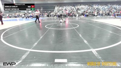 37 lbs Round Of 16 - Giselle Cablay, Pounders WC vs Mickey Ritter Jr., Fallon Outlaws Wrestling Club