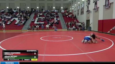 121 lbs Quarterfinal - Nikko Chamorro, Homewood HS vs Aidan Metsky, Vestavia Hills HS