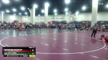 125 lbs Placement (16 Team) - Kalynn Lyons, Nebraska Wonder Women (A Team) vs Mackenzie Bachman, Team Iowa Mermaid Mafia