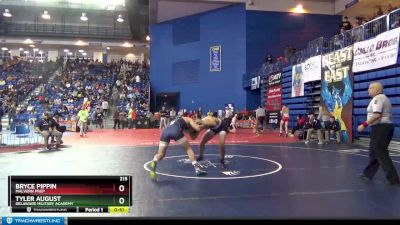 215 lbs Cons. Round 2 - Tyler August, Delaware Military Academy vs Bryce Pippin, Malvern Prep