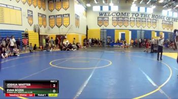 132 lbs Champ. Round 2 - Evan Bozek, Spring Hill Wrestling Club vs Joshua Whitter, Youth Impact Center