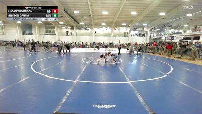 56 lbs Quarterfinal - Lucas Thompson, Die-Hard WC vs Bryson Grimm, Danbury