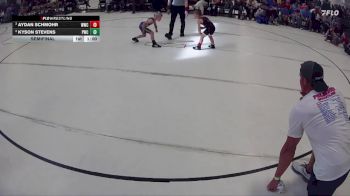13 lbs Semifinal - Aydan Schmohr, Waverly Wrestling Club vs Kyson Stevens, Palmyra Wrestling Club