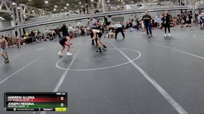 76 lbs Placement (4 Team) - Joseph Messina, Dragons United vs Andrew Allena, Mat Warriors Black