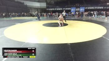 96 lbs Cons. Round 1 - Keaton Baker, Askeo International Mat Club vs Greyson Gale, Port Angeles Wrestling Club