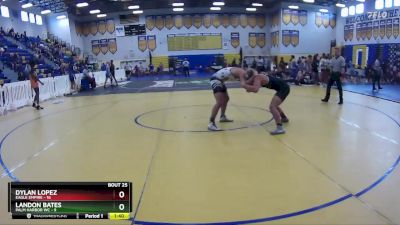 150 lbs Round 7 (8 Team) - Dylan Lopez, Eagle Empire vs Landon Bates, Palm Harbor WC