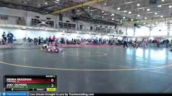 106 lbs Round 2 (4 Team) - Sienna Grassman, Tennessee vs Zoey Salmons, Black Mambas Blue