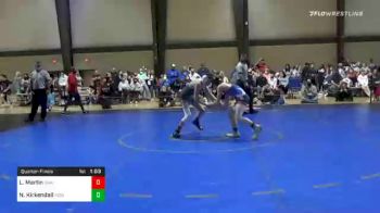 105 lbs Quarterfinal - Lane Martin, Guerrilla Wrestling Academy vs Noah Kirkendall, Icon