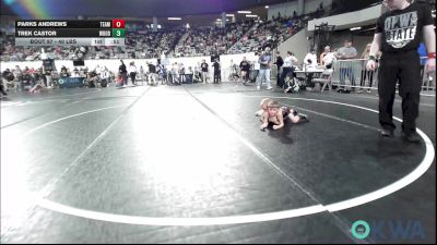 40 lbs Consi Of 4 - Parks Andrews, Team Tulsa Wrestling Club vs Trek Castor, Woodward Youth Wrestling