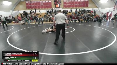 175 2B 3rd Place Match - Cutter Pritchard, Okanogan vs Juan Garcia, Oroville