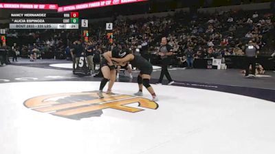 235 lbs Consi Of 8 #2 - Nancy Hernandez, Hiram Johnson (SJ) vs Alicia Espinoza, Central Valley (SJ)