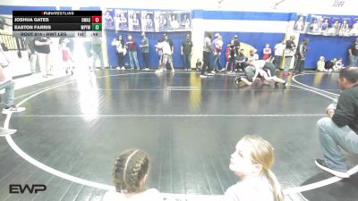 Quarterfinal - Joshua Gates, Owasso Takedown Club vs Easton Farris, Mannford Pirate Youth Wrestling