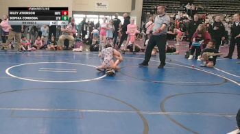 70 lbs Rr Rnd 5 - Riley Atkinson, NewWhale Pink - Girls vs Sophia Cordoba, Cordoba Trained (Sand Storm Sisters)