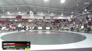 157 lbs Champ. Round 2 - Casey Barnett, Tiffin vs Hunter Newell, Mount Olive