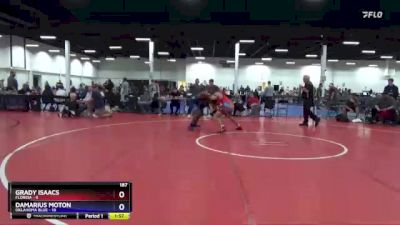 187 lbs Round 1 (8 Team) - Grady Isaacs, Florida vs Damarius Moton, Oklahoma Blue