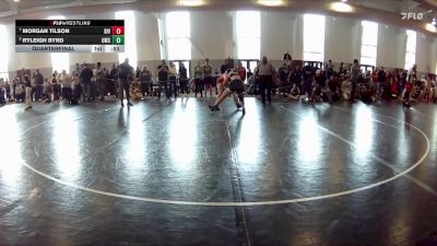 126-134 lbs Quarterfinal - Morgan Tilson, Divinity vs Ryleigh Byrd, Osprey Wrestling Club