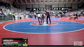 2A-126 lbs Champ. Round 1 - Jonathon Westberry, Brantley County HS vs Landon Poole, Fannin County HS