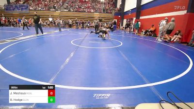 96 lbs Quarterfinal - Jacob Meshaya, Mcalester Youth Wrestling vs Bentley Hodge, Glenpool Warriors