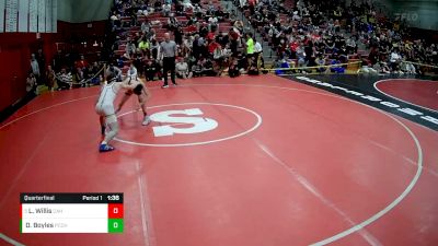 114 lbs Quarterfinal - Logan Willis, Corry Area Hs vs Declan Boyles, Central Catholic HS (Pittsburgh)