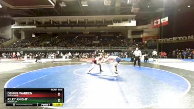 157 lbs Champ. Round 1 - Riley Knight, Inderkum vs Dennis Warden, Union Mine