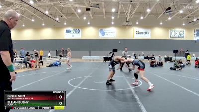 110 lbs Round 5 (6 Team) - Elijah Bushy, POWA vs Bryce Siem, Mat Assassins Black