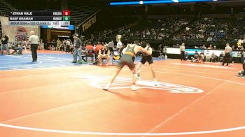 132 Class 2 lbs Champ. Round 1 - Ethan Hale, Kirksville vs Raef Braman, Knob Noster