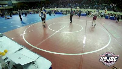 140 lbs Quarterfinal - Aiden Young, Blanchard High School vs Zeke Sciberras, Choctaw Ironman Youth Wrestling