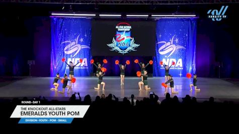 The Knockout All-Stars - Emeralds Youth Pom [2025 Youth - Pom - Small Day 1] 2025 NDA All-Star National Championship