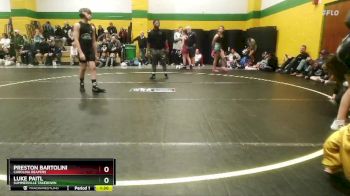 115 lbs Cons. Semi - Luke Paitl, Summerville Takedown vs Preston Bartolini, Carolina Reapers