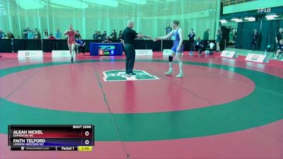 72 kg Round 2 - Aleah Nickel, Edmonton WC vs Faith Telford, London-Western WC