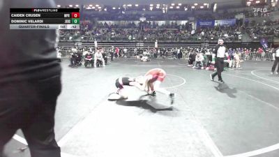 75 lbs Quarterfinal - Caiden Crusen, MPR Wrestling vs Dominic Velardi, Jersey 74