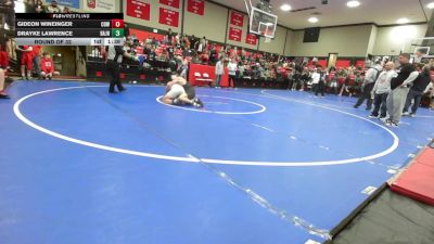 155 lbs Round Of 32 - Gideon Wineinger, Coweta vs Drayke Lawrence, Broken Arrow Jh