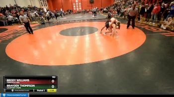 182 lbs Quarterfinal - Brayden Thompson, LOCKPORT (Twp) vs Brody Williams, YORKVILLE (HS)