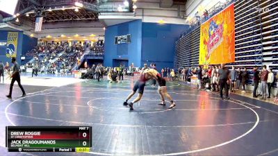 132 lbs Cons. Round 5 - Drew Roggie, St Christopher vs Jack Dragoumanos, Belmont Hill