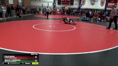 120 lbs Round 2 - Cale Nash, Clear Creek-Amana vs Brock Corrigan, Benton Community