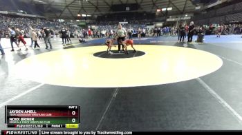 84 lbs Cons. Round 4 - Jayden Amell, Team Aggression Wrestling Club vs Noxx Briner, Ferndale Force Wrestling Club