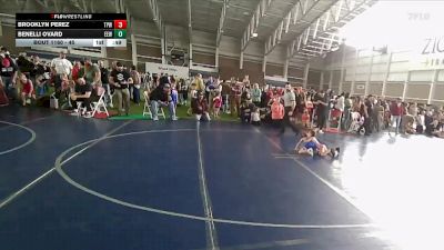 45 lbs 5th Place Match - Brooklyn Perez, Team Prestige Wrestling vs Benelli Ovard, Evanston Elite Wrestling