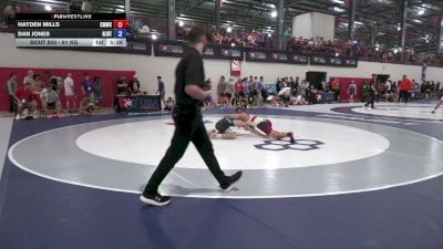 61 kg Cons. Rd Of 64 - Hayden Mills, CMWC vs Dan Jones, NJRTC
