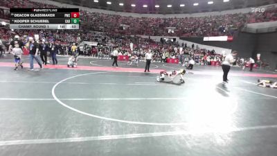 69 lbs Champ. Round 1 - Deacon Glassmaker, Princeton Wrestling Club vs Kooper Schuebel, Cadott